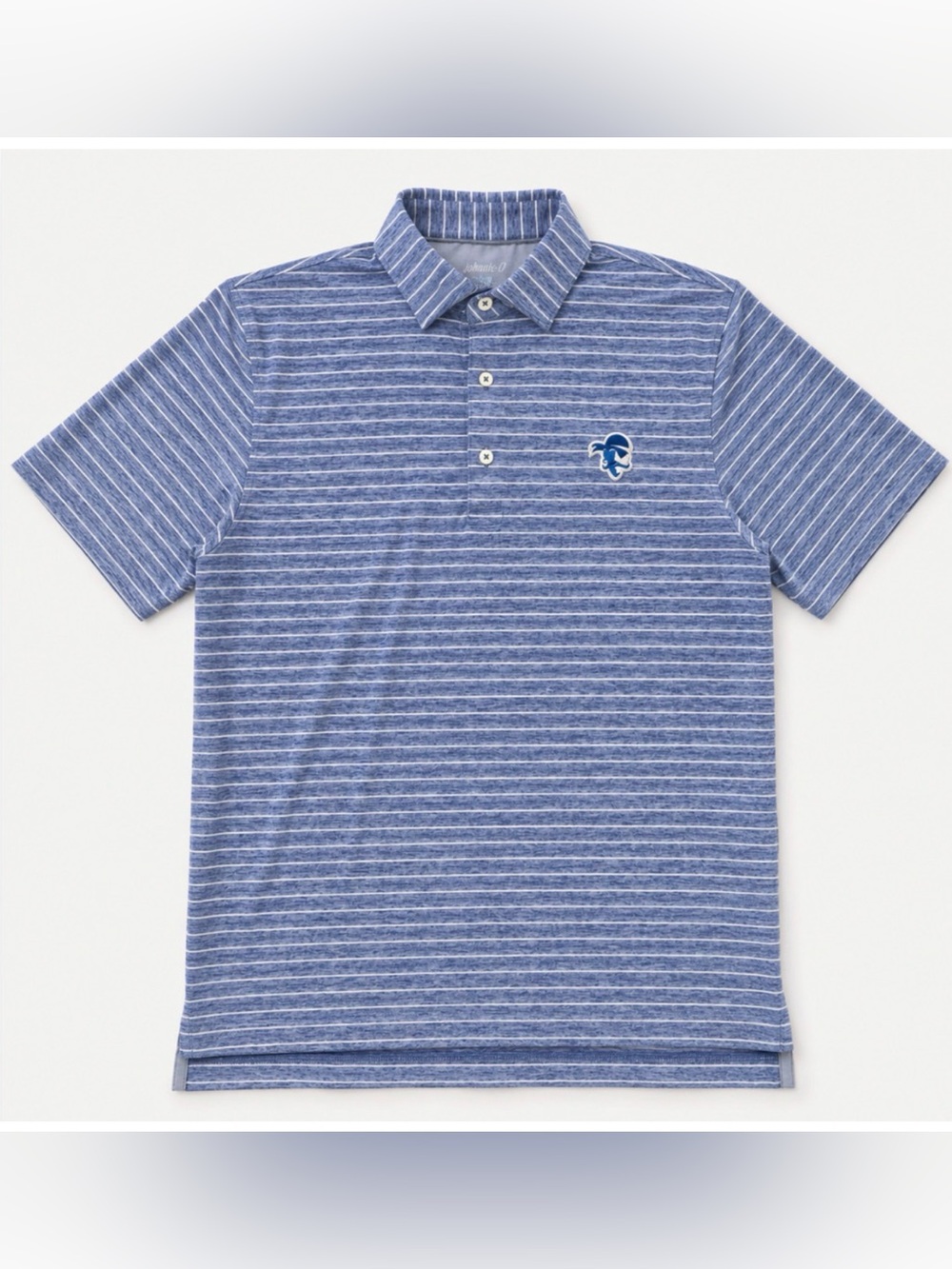 JOHNNIE-O ROYAL 2 NEWTON PIRATES SETON HALL UNIVERSITY LOGO GOLF POLO SHIRT SZ S